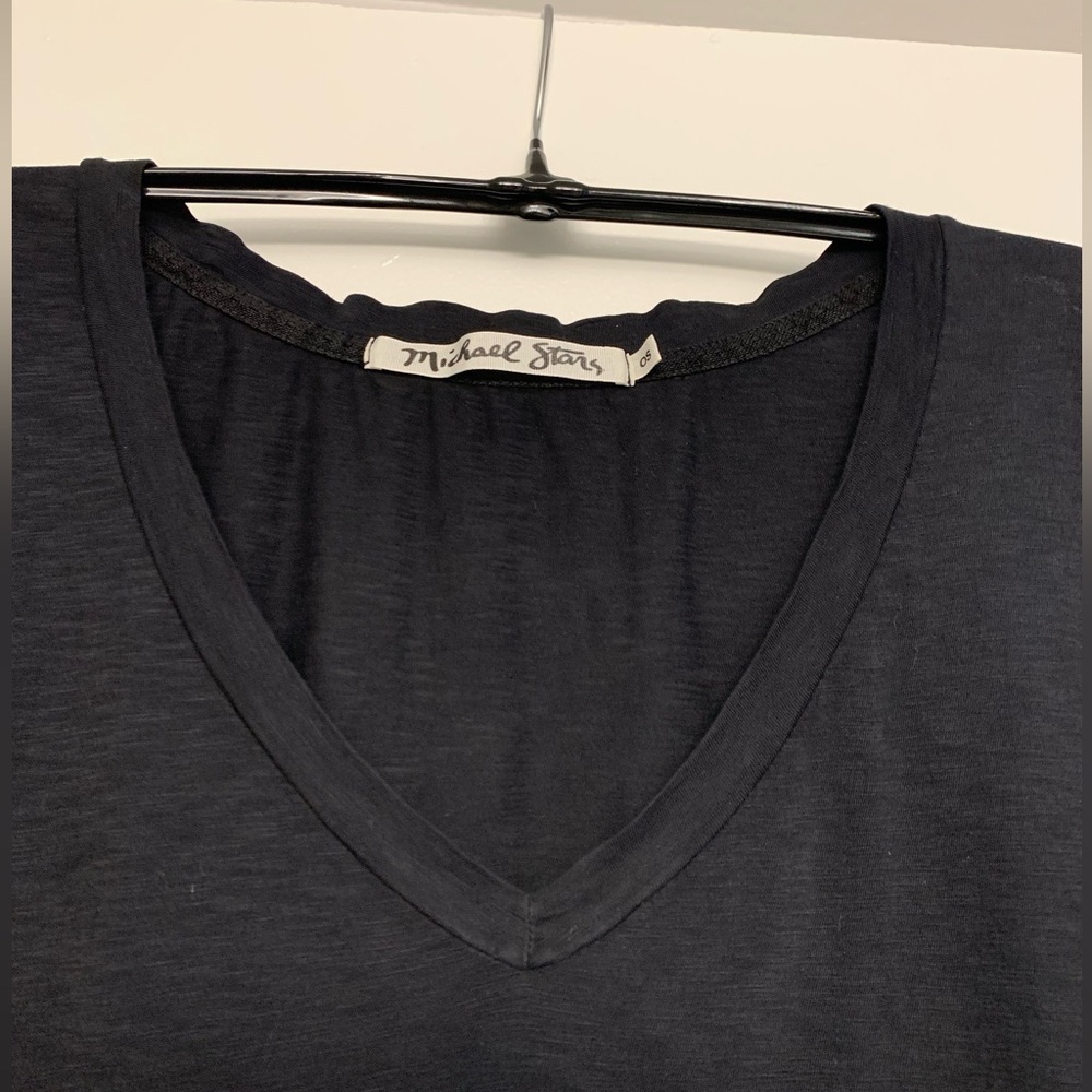 Michael Stars black tee. NEW.,comfortable fabric. One size fits most, easy,basic - Picture 3 of 4